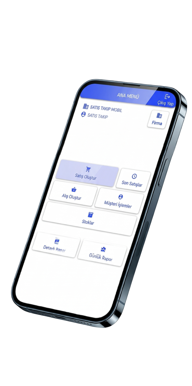 Satış Takip Mobil Web Arayüzü